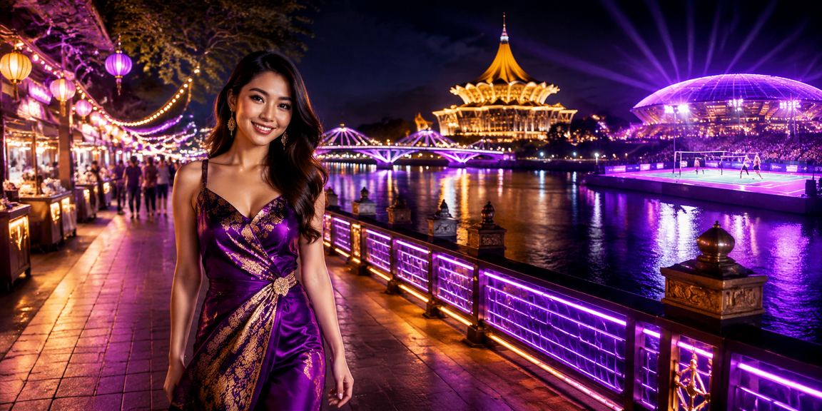 Suasana pertaruhan dalam talian gaya Malaysia di Kuching Sarawak